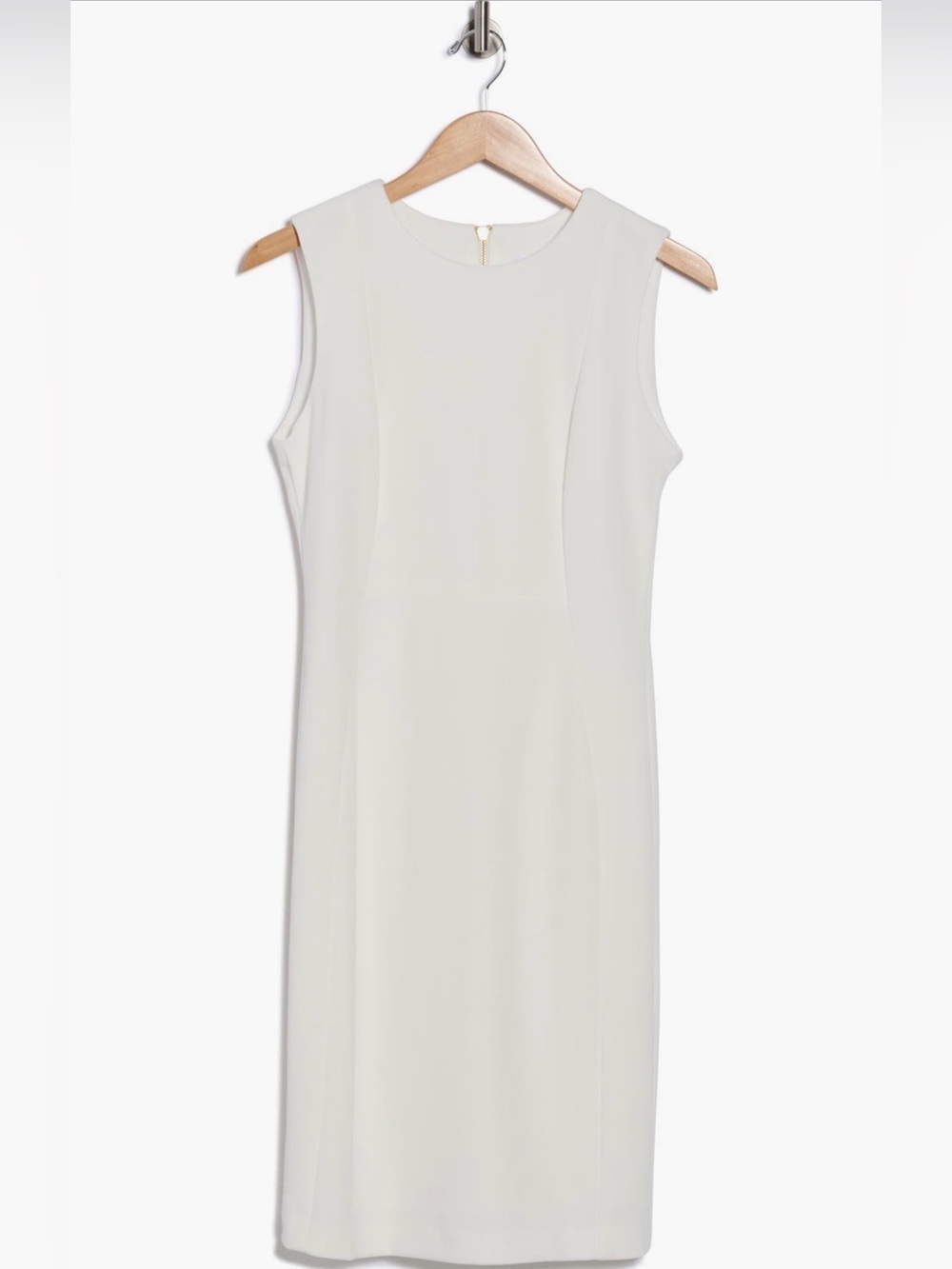 Calvin Klein White Sleeveless Sheath Mini Dress NWT Size 6 - Picture 3 of 4